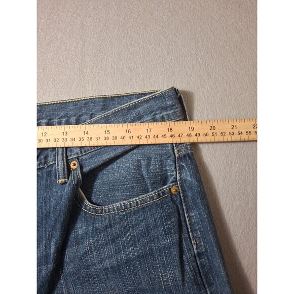 Levis 559 Jeans Mens 36x34 Denim Pants Washed Out Wide Leg Straight Loose Work - Picture 8 of 13